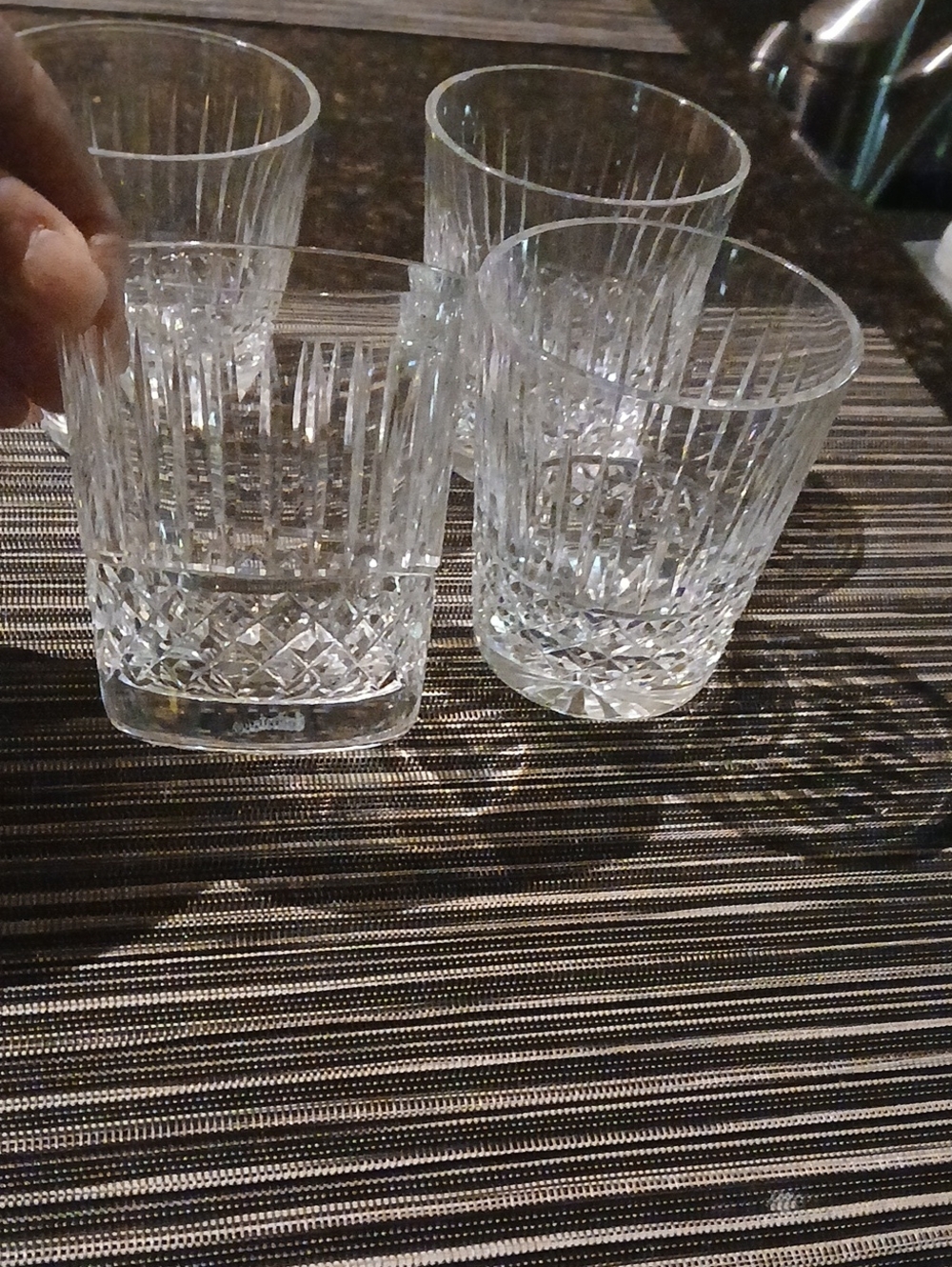 Waterford Maeve Crystal Cut Double Old Fashioned Glasses - Clear (Set of 4)